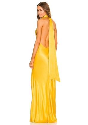 SAU LEE Penelope Gown in Yellow. Size 10, 12, 2, 8.