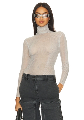 SER.O.YA Piper Sweater in Light Grey. Size XL, XS, XXS.