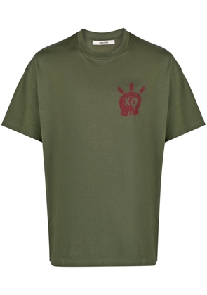 Zadig&Voltaire Teddy Skull XO-print cotton T-shirt - Green