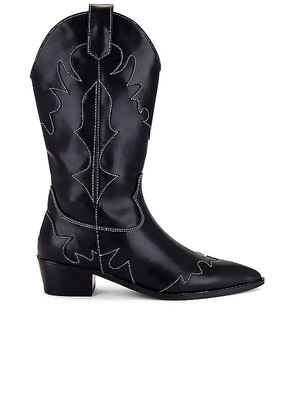 WeWoreWhat Cowboy Boot in Black. Size 38.