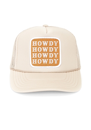 Friday Feelin Howdy Hat in Nude.