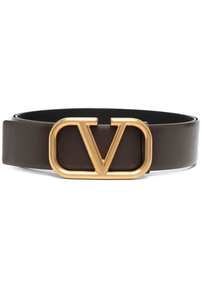 Valentino Garavani VLogo leather belt - Brown