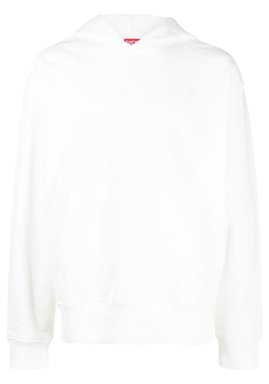 Diesel S-Macs-Megoval-D cotton hoodie - White