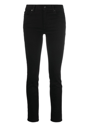 7 For All Mankind mid-rise skinny jeans - Black