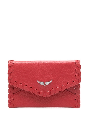 Zadig&Voltaire Secret leather cardholder - Red