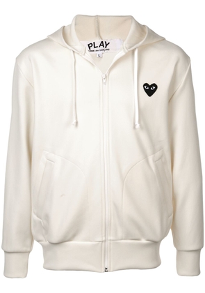 Comme Des Garçons Play heart logo hoodie - Neutrals