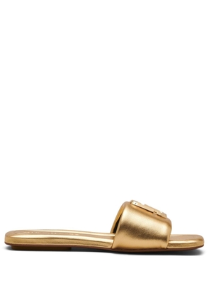 Marc Jacobs The J Marc leather mules - Gold