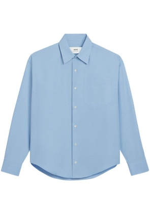 AMI Paris long-sleeve cotton shirt - Blue