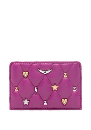 Zadig&Voltaire ZV Pass leather wallet - Purple