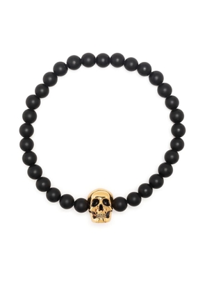 Alexander McQueen skull-charm bead chain bracelet - Black