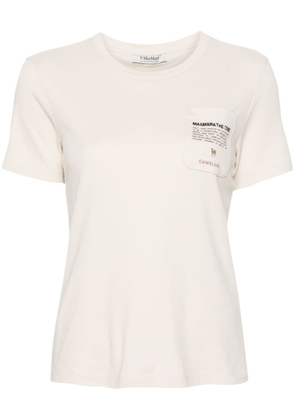 'S Max Mara Sax logo-embroidered cotton T-shirt - Black