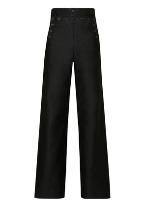 Maison Margiela wide-leg satin trousers - Black