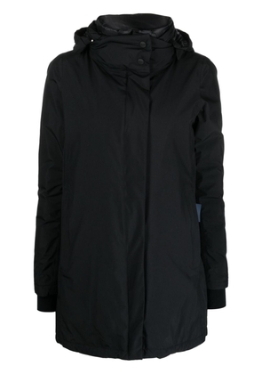 Herno logo-print hooded jacket - Black
