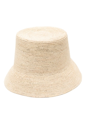 Van Palma Gina straw bucket hat - Neutrals