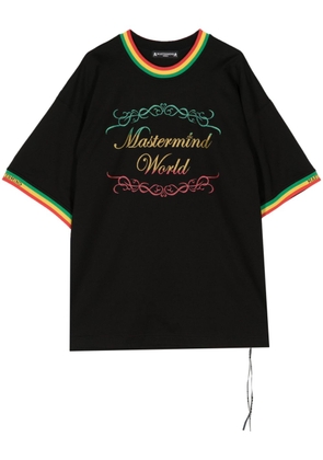 Mastermind World Rasta logo-print cotton T-shirt - Black