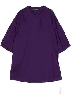 Mastermind World metallic-effect cotton T-shirt - Purple
