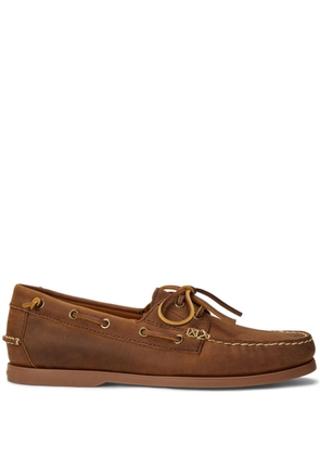 Polo Ralph Lauren Merton leather boat shoes - Brown