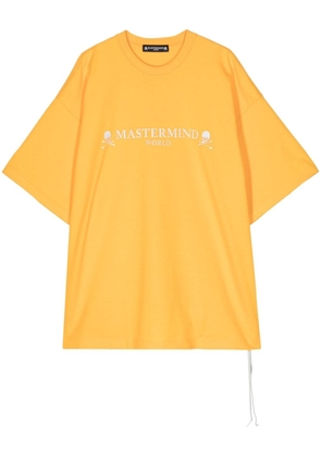 Mastermind World logo-print cotton T-shirt - Yellow