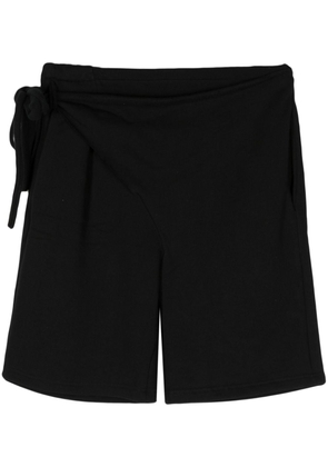 Ottolinger asymmetric cotton shorts - Black