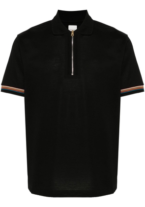 Paul Smith artist-stripe cotton polo shirt - Black