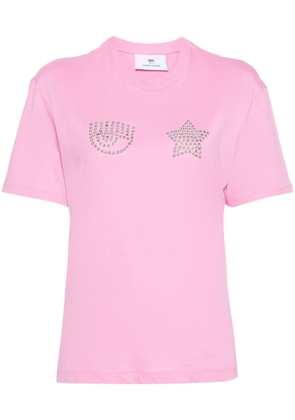 Chiara Ferragni stud-embellished T-shirt - Pink
