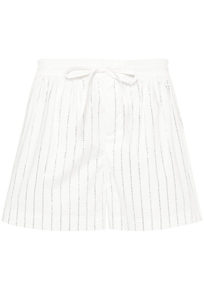 Giuseppe Di Morabito rhinestone-embellished shorts - White
