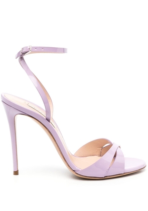Casadei 110mm heeled leather sandals - Purple
