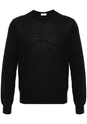 Saint Laurent mélange-effect knitted jumper - Grey