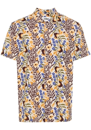 YMC Malick floral-print shirt - Neutrals