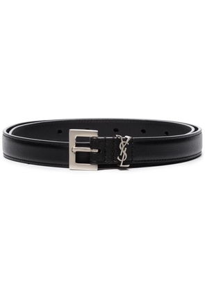 Saint Laurent Monogram leather belt - Black