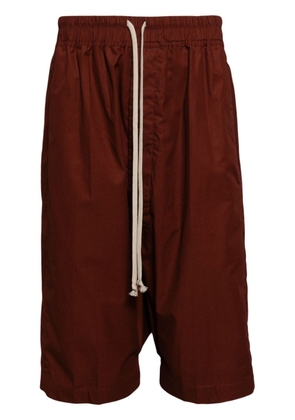 Rick Owens Pods cotton shorts - Brown