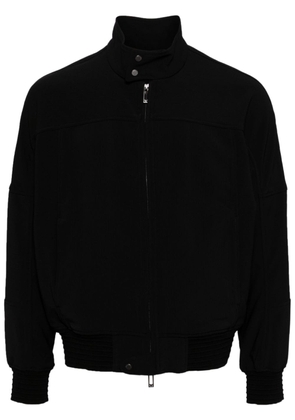 Emporio Armani high-neck zip-up jacket - Black