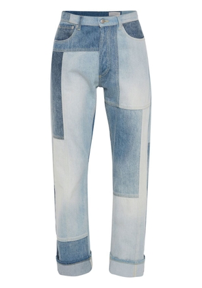 Alexander McQueen patchwork-design jeans - Blue