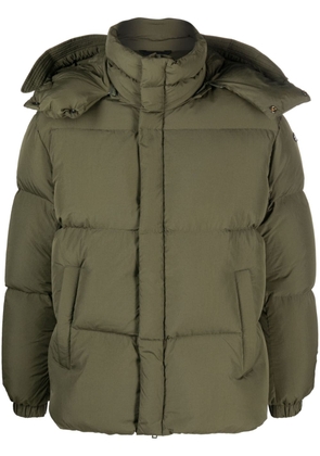 Diesel hooded zip-up padded jacket - Green
