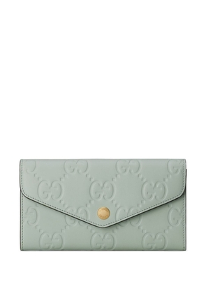 Gucci GG continental leather wallet - Green