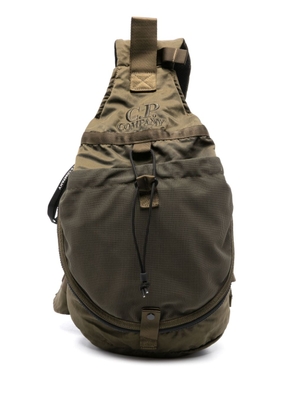 C.P. Company logo-embroidered backpack - Green