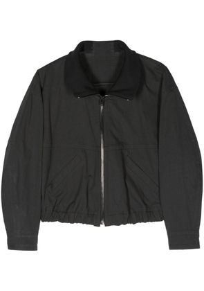 LEMAIRE high-neck layered bomber jacket - Grey