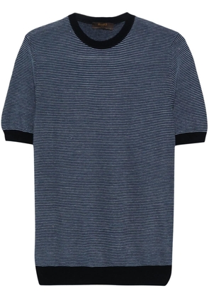 Moorer ribbed-knit T-shirt - Blue