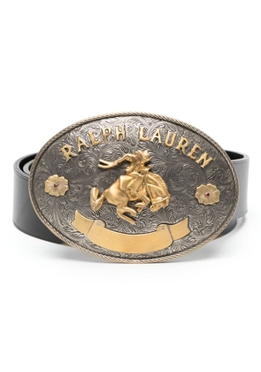 Ralph Lauren Collection embellished-buckle leather belt - Black