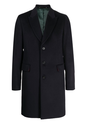 Paul Smith single-breasted cashmere coat - Black