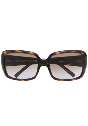10 CORSO COMO tortoiseshell oversize-frame sunglasses - Brown