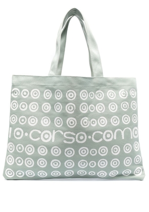 10 CORSO COMO logo polka-dot print tote bag - Green