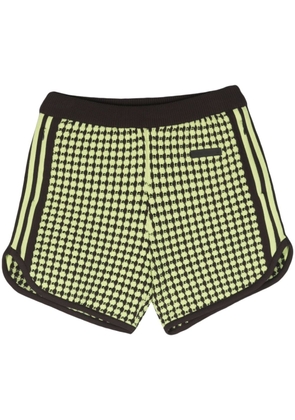 adidas x Wales Bonner crochet-knit shorts - Green