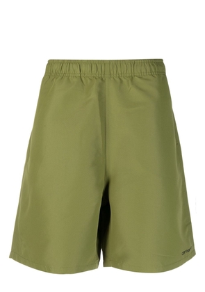 Carhartt WIP logo-print swim shorts - Green