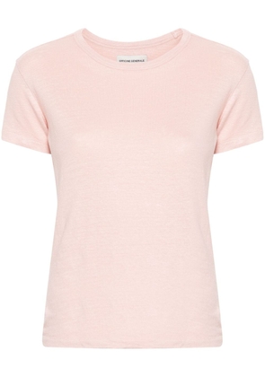 Officine Generale round-neck short-sleeve T-shirt - Pink
