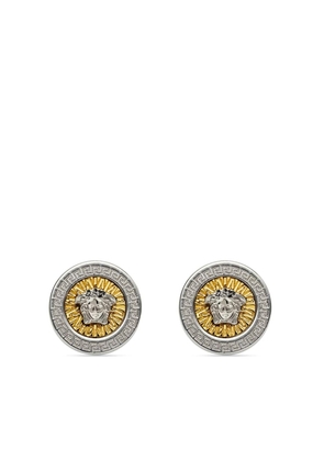 Versace Icon crystal-embellished stud earrings - Silver