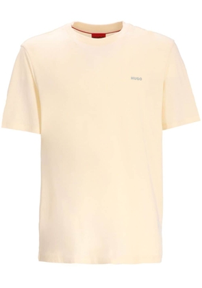HUGO logo-print cotton T-shirt - Yellow