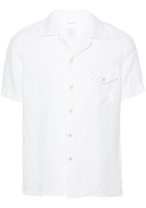 Eleventy short-sleeve linen shirt - White