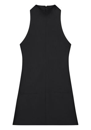 Courrèges sleeveless twill A-line dress - Black