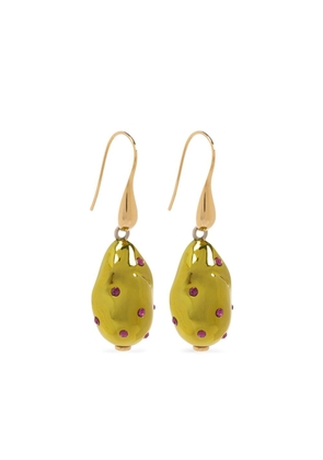 Marni crystal-embellished drop earrings - Gold